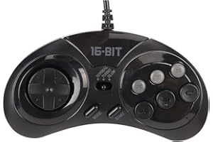 Otufan 16 Bit Mini Handheld Gamepad for Sega MD2, MD3, Wired USB Controller, Portable Classic Ergonomic Design for Retro Gaming Enthusiasts, 1.5m Thread Length