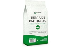 PLANTAWA Tierra de Diatomeas 5 kg | Polvo Ultrafino de Alta Pureza | Materia Prima Natural Sin Tratamientos Químicos | El embalaje puede variar