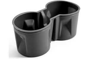 Shop4EV Uchwyt na napoje, uchwyt na kubek, wkładka do konsoli środkowej, antypoślizgowy uchwyt na butelki, szary, kompatybilny z Tesla Model 3 i model Y, z nową konsolą środkową