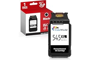 ColoWorld 545 XL schwarz Druckerpatronen, PG 545XL Remanufactured für Canon Druckerpatronen 545,für Canon Pixma TS3350 TS3450 TR4451 TS3150 MG2500 MX495 TR4550 TR4500 TR4551 MG2555s MG3050 Druckers