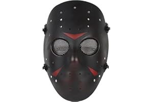 JOYASUS CS Games Metal Net Mask Halloween mascarilla Protectora de Cara Completa