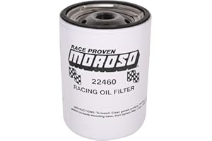 Moroso 22460 Racing Oil Filter, Long Chevy w/ 13/16-16 Thread, PH13 TG13 HP4 51061 PF35 6438384 6437946 6435679 HP-3002 LF24 LF224