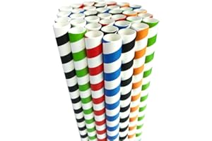MORNEVE Boba Słomki Jednorazowe Bubble Tea Smoothies Słomka Jumbo Milkshake Papier do picia, słomki, bardzo szerokie, 1,3 cm, duże, do koktajli, tapioki, pereł, artykuły imprezowe, dekoracje, kolorowe, 50