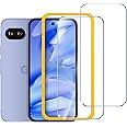 ivoler 2 Pack Screen Protector for Google Pixel 9a, Tempered Glass Film, Alignment Frame, Easy Installation, Anti-Scratch Case Friendly Clear HD Film