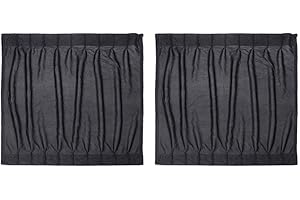VORCOOL Car Side Window UV Protection Curtain Car Slidable Window Shield 2pcs (Black)