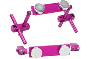 Drfeify Kit de Montaje de Poste de Cuerpo Invisible Magnético de Aluminio para Accesorio de Coche Sakura S/XI/CS RC(Púrpura)