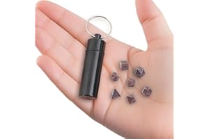 CHARFIA Set di 7 dadi DND per Dungeon and Dragons MTG RPG D&D D20, D12, D10, D%, D8, D6, D4, mini dadi poliedrici e RPG (rame antico)