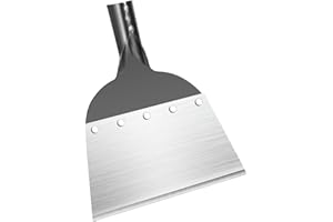 ATSMOCE Pelle Nettoyage Jardin Multifonctionnelle, Pelle Nettoyage Acier au Manganèse, Grattoir Jardin, Outils de Désherbage Agricole (A)