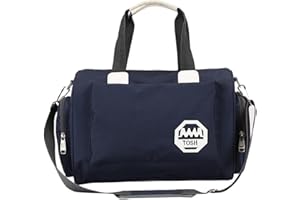 YDFYX Sac de Voyage Pliant de Grande Capacité, Léger de Portable Sac de Voyage Homme Femme Week-End Sacs de Sport Convient pour Sports de Plein air, Voyages, randonnée, Camping (Bleu.)