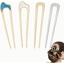 6 Stück U-förmige Haarnadeln – French Hair Pins Aus Kunststoff | 10 X 3,8 Cm | Für Festen Halt Bei Allen Haartypen