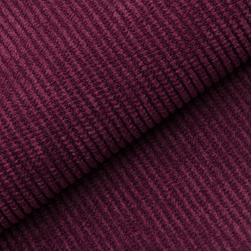Baibu Einfach Dekorativ Sofa Kissenbezug Kissenhülle mit verdecktem Reißverschluss aus Kord in 10 modernen Farben und 6 Größen 60x60cm Burgundrot - 4