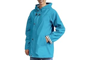 Breizh Ocean - Ciré Armor femme, manteau imperméable mixte, doublure à rayures de style marinière - du XS au 4XL