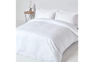 HOMESCAPES 1000 liczba nici egipska bawełna biała poszewka na kołdrę zestaw podwójnych poszewek na kołdrę zestaw pościeli 2 poszewki na poduszki w zestawie