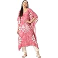 Maaesa Tie and Dye Crepe Kaftan Kurta