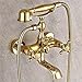 Produktbild Gold Finish Wand montiert Bad Regen Dusche Wasserhahn Set Handbrause Wasserhahn , 2