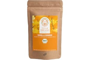 ‎TEA OF DREAMS Rooibos Tee Vanille Bio | "Vanilla Sunrise" | mit Bourbon Vanille Stückchen | loser Tee | 250g
