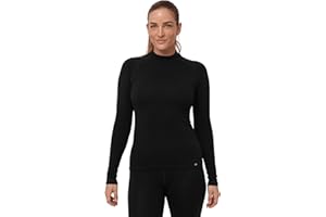DANISH ENDURANCE Merino Thermo Langarm Shirt Damen, Extreme Kälte, Winter & Skiunterwäsche Damen, Premium Funktionsshirt, Thermounterwäsche Damen, Warm & Atmungsaktiv