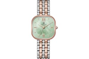 Carlton London Chelsea Women Stainless Steel Analog Watch | Silver Waterproof Watches for Women Girls Ladies | Luxury Square Watch | Fashionable Trendy Quartz Movement Wrist Watch