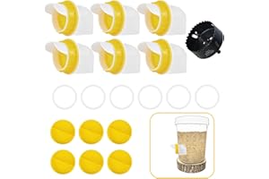 WHIMSII Mangiatoia per polli, senza sprechi, mangiatoia automatica per polli, anatre, oche, uccelli, quaglie