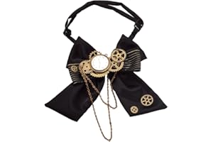 BLESSUME Nœud Papillon Steampunk Engrenages Accessoires Cosplay