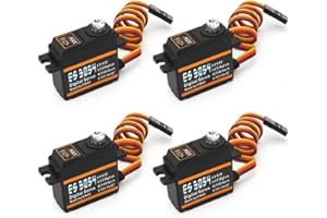 SPARKHOBBY ES3054 Servo numérique en métal 20 g étanche avec engrenages pour servo EMAX pour voiture télécommandée, hélicoptère, bateau, avion, accessoires (ES3054 4 pièces)