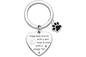 WAECEIP Dog Keyring for Dog Lover Gifts Dog Memorial Gifts Keyring Gifts for Women Men Gifts for Dog Loss of Dog Gifts Pet Memorial Keyring Sympathy Keychain