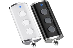pepape 2 Pack Garage Door Remote Transmitter Compatible with Hormann BiSecur HSE2-868-BS, HSE4-868-BS, HS5-868-BS for HORMANN ProMatic SupraMatic RollMatic Operator Black & White