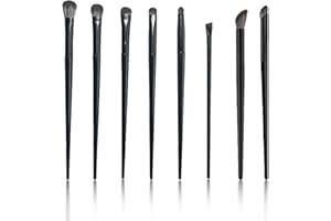 HOUSN Pinceaux Maquillages Yeux,Pinceaux Maquillage,Ensemble De 8 Pinceaux à PaupièRes Professionnels,Doux Et Sans RéSidus,Parfaits Pour Un Maquillage Des Yeux DéLicat