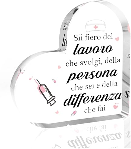 Cartello personalizzato per infermieri, mini cartello in metallo personalizzato, decorazione per angolo lettura, regalo perfetto per un nuovo lavoro o per professionisti del settore medico. - Italia