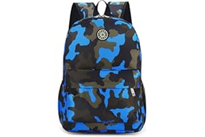 Aucuu Kids Backpack, School Backpack, Boys Girls Toddler Primary School Bag, Waterproof Nylon Rucksack, Casual Daypack, Book Bag for Campus Outdoor Travel Sports