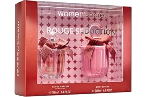 Women'secret Rouge Seduction Estuche Regalo Perfumes de Mujer Pack de 2 Piezas Eau de Parfum 100ml con Vaporizador y Body Lotion 200ml Set Fragancia Chipre y Afrutada Colonia Mujer