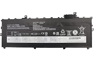 01AV430 SB10K97587 01AV431 SB10K97588 01AV494 SB10K97586 01AV429 SB10K97586 Laptop Batterie Ersatz für Lenovo ThinkPad X1 Carbon 5th Gen 2017 6th Gen 2018 Series (11.52V 4.95Ah/57Wh)