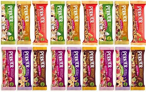 Perkier Nutritious Energy Snack Bars Mixed Case 18 x 35g Bars