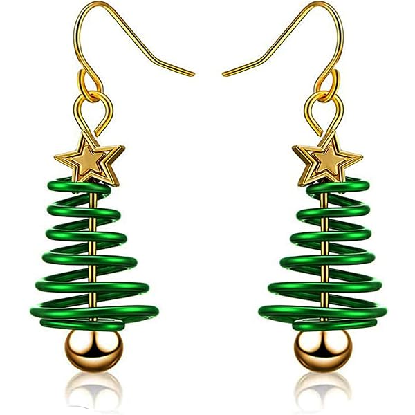 Orecchini A Fiocco Rosso Con Nappe Natalizie – Leggeri E Placcati Argento, Gioielli Fatti A Mano Per Donna E Ragazza, Regalo Di Natale In Scatola