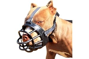 MINGRI gudong Museau de Chien-Museau de Panier Souple pour Chiens Ajustement sûr et Confortable, Mieux prévenir Les morsures, mâcher et aboyer Museau (Size 5)