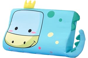 SUMKTO Breathable children's bed pillow, soft memory foam, skin-friendly children's pillow, ergonomic children's pillow, ideal for toddler sleep, washable bar, cooling pillow cover