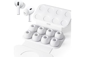 Seltureone 4 Pairs of Silicone Tips for Airpods Pro 2 / Airpods Pro with Noise Reduction Hole, Non-Slip Soft Silicone Airpods Pro Replacement Ear Inserts - Large