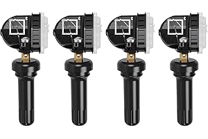 CDWTPS Car Tire Pressure Sensor,433Mhz Tire Pressure Monitoring System(TPMS) sensor for Ford Ecosport/Fiesta/Focus/B-MAX/C-MAX/KA/KUGA/MONDEO/RANGER Replace#EV6T1A180DC,1862980, 2036832, 23185(4-Pack)