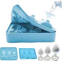 Moules à Glaçons Silicone 3 Pièces - 24 Cavités - Formes Rigolotes