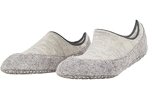 FALKE Damen Cosyshoe Invisible Stoppersocken rutschhemmende Noppen auf der Filzsohle Füßlinge komfortabel warm Plüsch bequem atmungsaktive klimaregulierende geruchshemmende Wolle 1 Paar