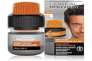 ‎L'OREAL PARIS L'Oréal Paris Men Expert Kolorowanki Mężczyźni One-Twist All-in-One, Naturalny wynik, Szybka i łatwa aplikacja, Naturalny Kasztan (05)