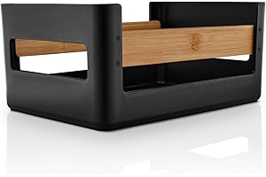 EVA SOLO | Nordic Kitchen Speisekammerkiste | Schaffen Sie mit den stapelbaren Kisten | Übersicht, Platz und Ordnung in Ihrer Speisekammer, Küche oder Ihrem Badezimmer Dänisches Design | Schwarz