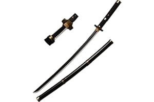 KOGUMA One Piece Roronoa Zoro Cosplay Wooden Swords Replica Props 100cm (Black)