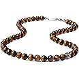 GAVU Men's Gemstone Beaded Crystal Necklace