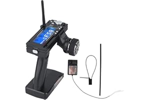 GREENSEN RC Fernsteuerung mit Empfänger Set RC Sender Transmitter mit Flysky Auto Boot Sender Empfänger Radio System für RC Rennwagen Boot Flysky FS-GT3B 2.4G 3CH