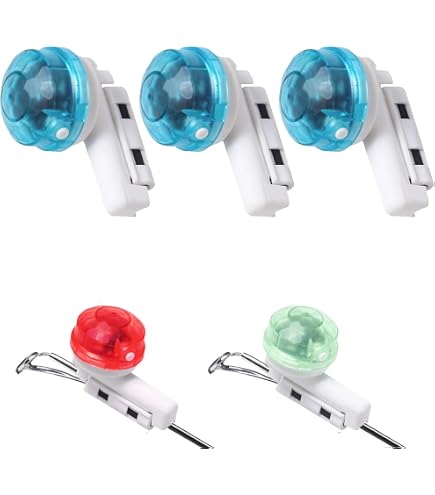 Détecteur De Touche Lumineux Pour Pêche - Alarme LED Et Sonore - Pour Pêche De Nuit - Fixation Facile Sur Canne - Batterie Longue Durée