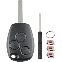 Carcasa De Llave 2 Botones Compatible Con Renault Clio, Kangoo, Megane, Etc. - Reemplazo Económico, Sin Electrónica