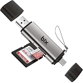 Bix ADP-11 Mikro SD Kart Okuyucu Type-C & USB 3.2 Gen1, Hafıza Kartı Okuyucu Micro SD i&ccedil;in OTG, SDHC, SDXC, MMC Kart Adapt&ouml;r&uuml;