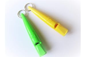 ACME NEW 211.5 Dog Whistles - Pair Yellow & Day-glo Green