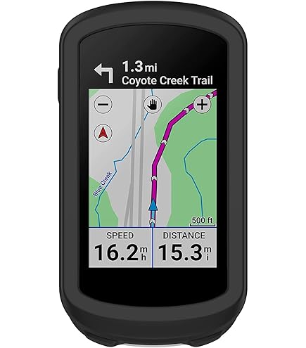 Subtel Protective Case Compatible With Garmin Edge 1030 / Edge 1030 Plus Silicone Case - Protective Case Silicone Case, Bicycle Navigation Case - GPS Cover Bumper Case Black